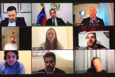 Infobae  –  Dirigentes de Juntos por el Cambio mantuvieron un encuentro virtual con Juan Guaidó y ratificaron su apoyo a la causa por la democracia de Venezuela